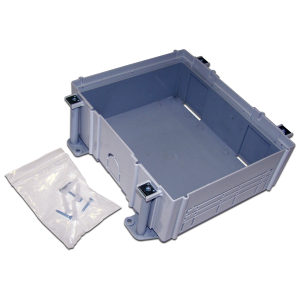 Mounting box for a floor hatch box for 6 modules